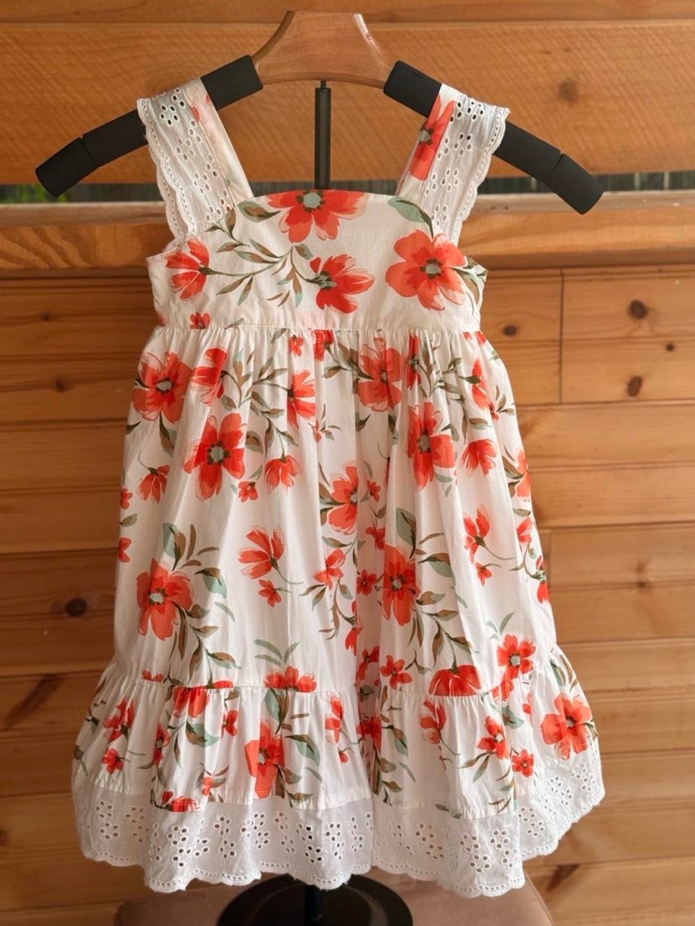 Tommy Bahama White Sundress with Orange Floral Print size 4T